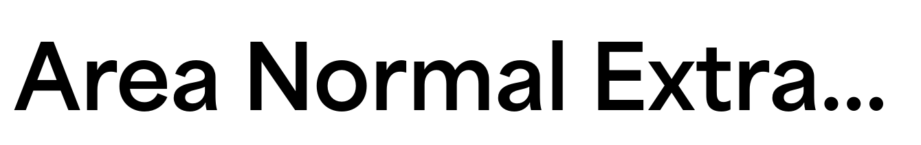Area Normal Extrabold